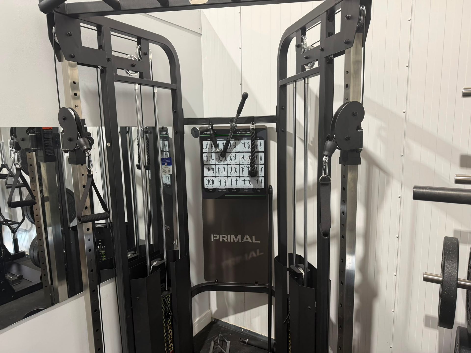 Cable machine in the private gym at Relentless Health & Fitness near Attleborough